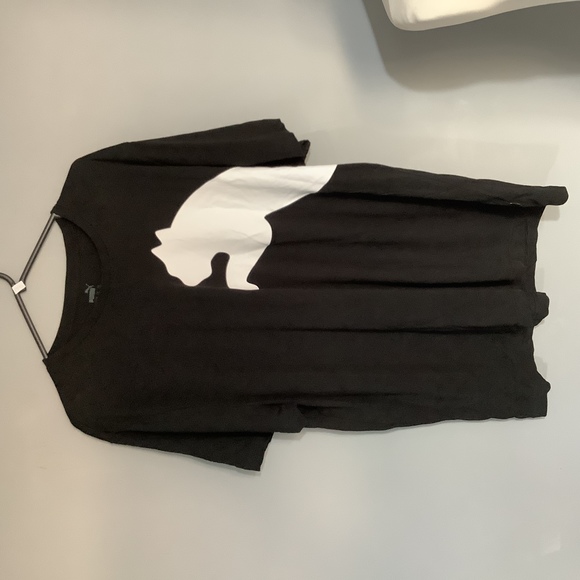 Puma Crew Neck T Shirt - Size 2xl - Black & White - Cotton - P2P 22” - Picture 5 of 8